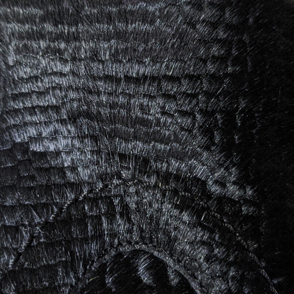 UGG Australia Women's Black Charlotte Snake Print Calf Hair Ankle Boots 8 - Picture 8 of 8